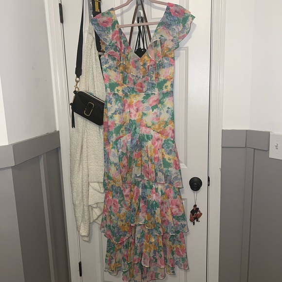 Floral Multicolor Ruffle Dress - Picture 2 of 4